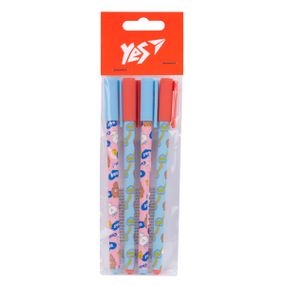 Набор шариковых ручек YES Line Friends Rainbow Dream 450195 0,7 мм 4 шт синяя
