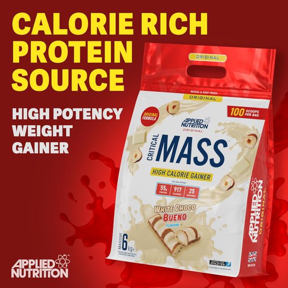 Гейнер Applied Nutrition Original Critical Mass Weight Gainer (6kg - 25 Servings) (Banana) | Зображення 2