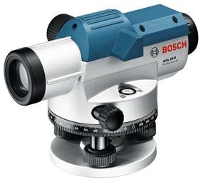 Нівелір оптичний Bosch GOL 20D, зум х20, ± 3.0 мм на 30 м, до 60 м, 1.5 кг (0.601.068.400)