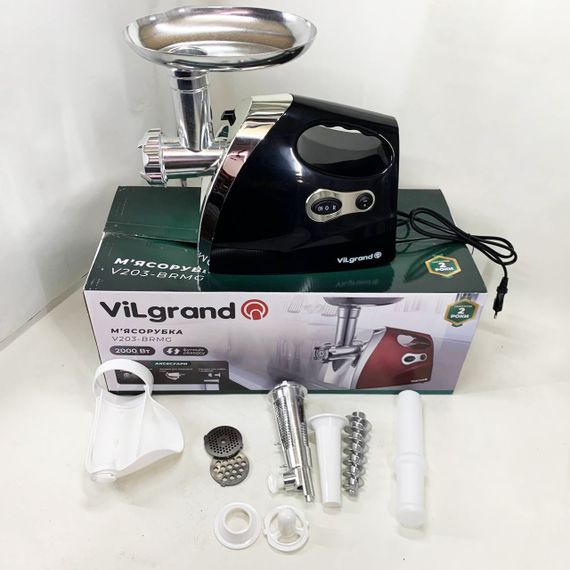 Електром'ясорубка ViLgrand V203-BRMG. Колір: чорний | Зображення 3