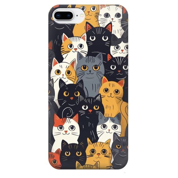 Чохол для iPhone 7 plus / iPhone 8 plus / Чохол на замовлення Принт: Котики