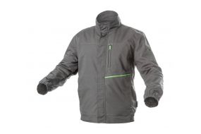 Куртка робоча Hoegert LEMBERG HT5K800-1-XL 65% поліестер, 35% бавовна темно-сіра, XL (54)