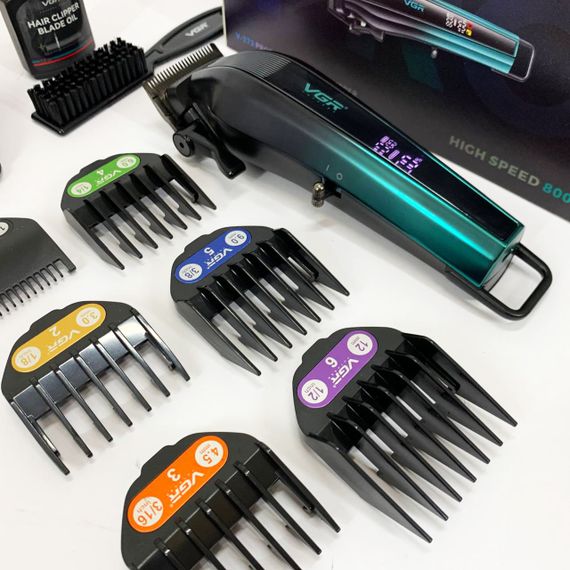Машинка для стрижки хорошая, Машинка для стрижки с множеством насадок Триммер висков DE-15 | Зображення 5