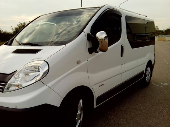 Накладки на дзеркала (2 шт.) Carmos - Турецька сталь для Opel Vivaro 2001-2015 рр