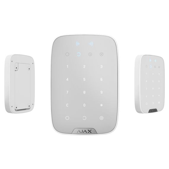 Беспроводная сенсорная клавиатура Ajax KeyPad Plus white | Зображення 3