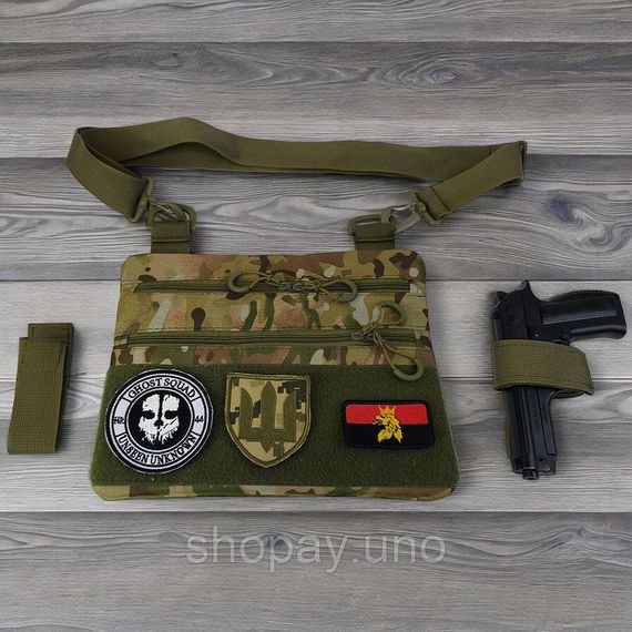 Чоловіча брезентова сумка через плече, Чоловіча тактична армійська сумка через плече FT-31 | Зображення 1