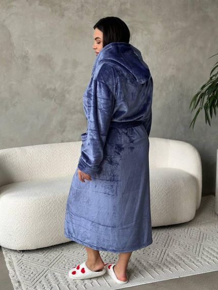 Женский махровый халат батал (3203/2) 2XL | Зображення 7