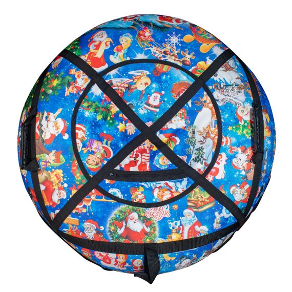 Тюбінг для катання 100 см "Новий рік" (Оксфорд, ПВХ) ватрушка надувна | Зображення 5