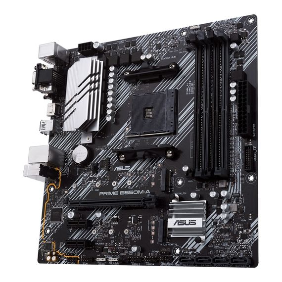Материнcкая плата ASUS PRIME B550M-A sAM4 B550 4xDDR4 M.2 HDMI DVI D-Sub mATX 90MB14I0-M0EAY0 | Зображення 2