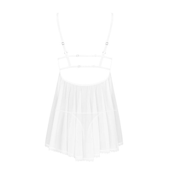 Пеньюар и трусики Obsessive Heavenlly babydoll & thong XL/2XL | Зображення 3