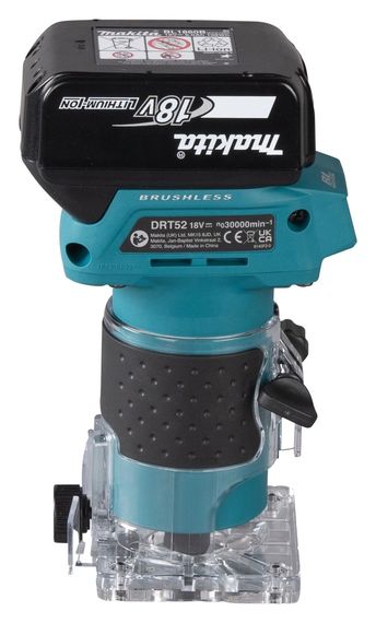 Фрезер акумуляторний Makita DRT52Z (6 мм, 30000 об/хв, BL, LXT 18 В, без акумулятора та зарядного пристрою) | Зображення 5
