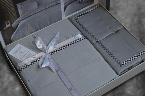 Постельное белье First Choice V.I.P Satin Moonlight 200 х 220 см Pierre Grey | Зображення 3