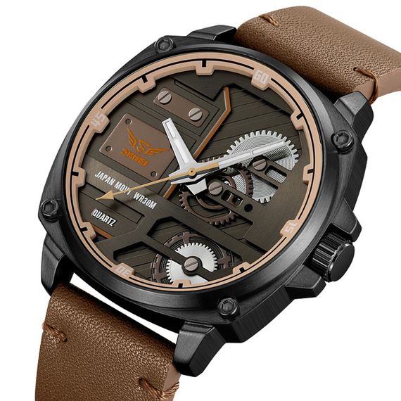 Skmei 2289BKLBN Black-Light Brown | Зображення 1