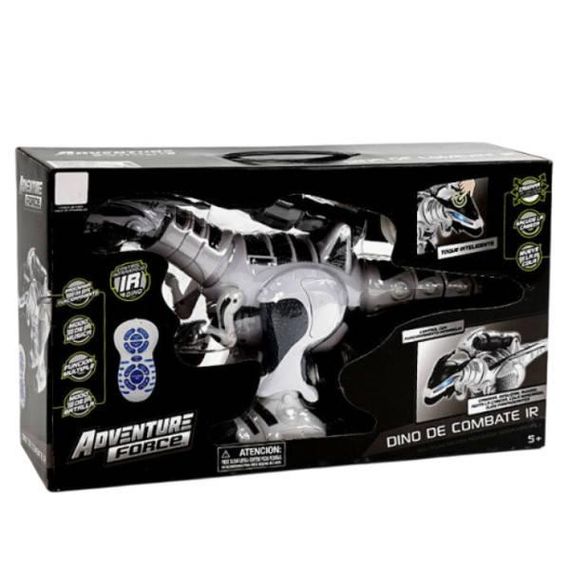 Динозавр интерактивный радиоуправляемый 1825-12 Серый