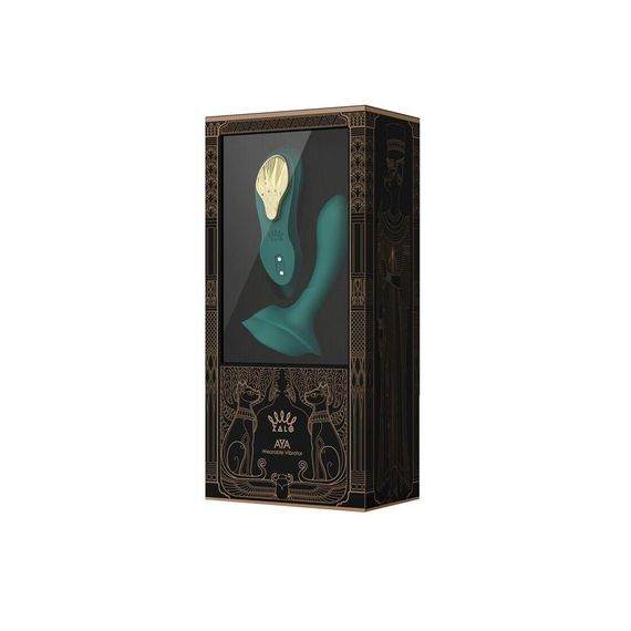 Смарт-вібратор у трусики Zalo - AYA Turquoise Green, насадка та пульт ДК | Зображення 8