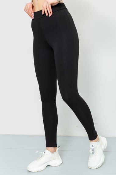 Лосины женские  цвет черный 164R399 | Зображення 3
