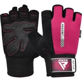 Перчатки для фитнеса RDX W1 Half Pink S (WGA-W1HP-S)