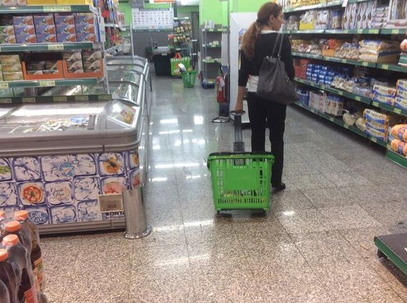 Покупательская корзина на колесах, с выдвижной ручкой, 45 л, Италия, Speesy, Красный | Зображення 3