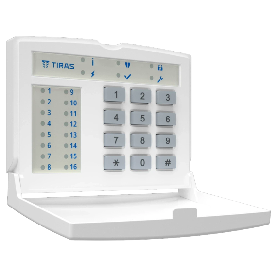 Tiras K-LED16 Клавіатура Тірас - Управління охороною | Зображення 2