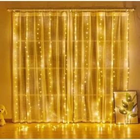 Гірлянда штора-роса 3x2м 200LED 220V Тепле світло