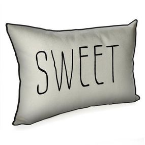 Подушка интерьерная с мешковины Sweet 45x32 см (43PHB_TFL005_BL)