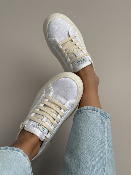 Кросівки жіночі білі New Gu4i  весна / осінь 2460 | Зображення 3