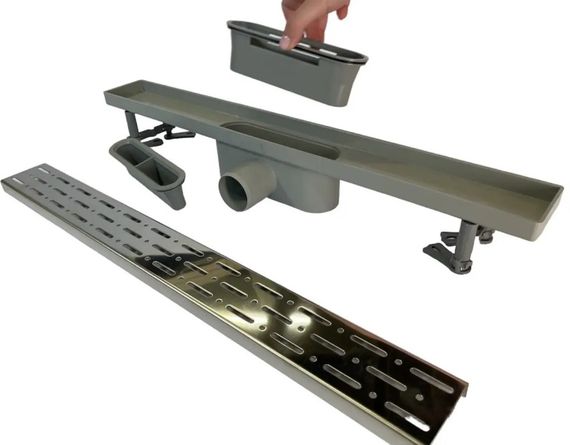 Душовий канал Maxiflow Classic Line 80 см решітка Дощ 4012.0Y050K.080.1 | Зображення 1