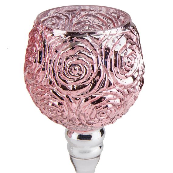 Подсвечники Rozerio Pink в наборе из 3 штук | Зображення 1