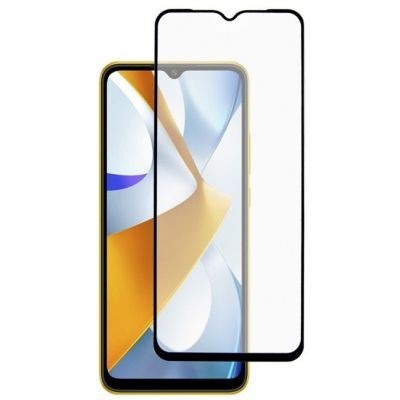 Стекло защитное Dengos Full Glue Poco C40 black frame (TGFG-239) | Зображення 1