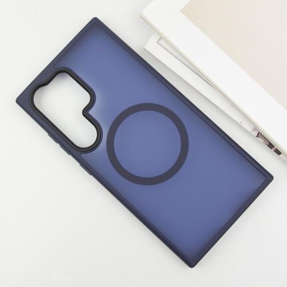 Чехол Ummi Colorful with MagSafe для Samsung Galaxy S25 Ultra Синий / Navy Blue | Зображення 1