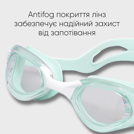 Підліткові (дорослі) Окуляри для плавання Renvo Mira JR Anti-fog М'ятний OSFM (2SG230-14) | Зображення 3