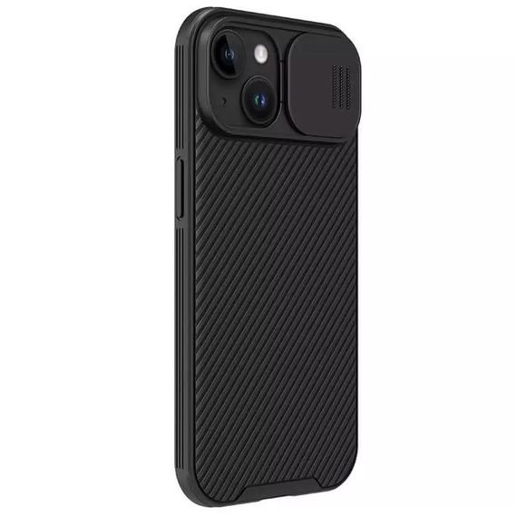 Карбонова накладка Nillkin CamShield Pro Magnetic для Apple iPhone 15 (6.1") Black | Зображення 3