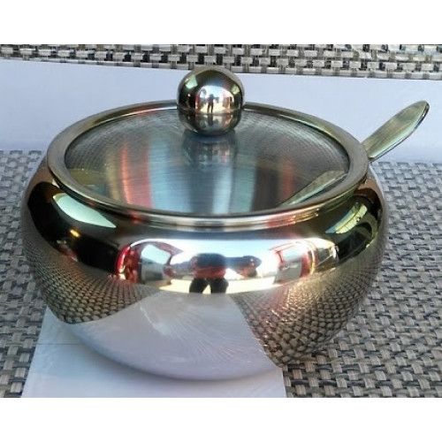 Сахарница металлическая с ложкой Маестро Maestro 460 мл MR-1696 | Зображення 3