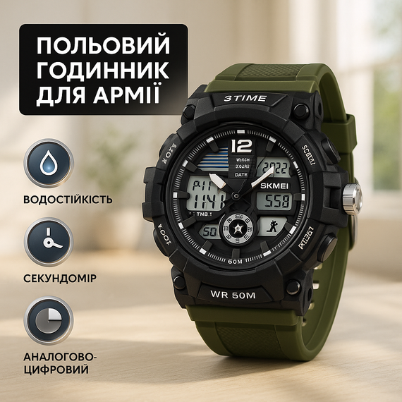 Чоловічий круглий спортивний годинник, Хороший чоловічий годинник фірма Брендовий LT-70