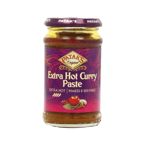 Дуже гостра карі паста  Hot Curry Paste 283г Patak's 5011308001502