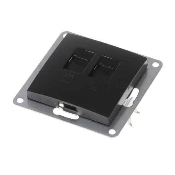 Розетка черная NB-1TF+1PC bk | Зображення 5