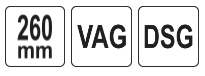 Съемник для демонтажа коробки передач авто группы V.A.G. YATO YT-05333 | Зображення 4