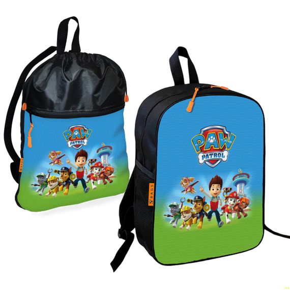 Школьный рюкзак детский Щенячий патроль + Сумка для обуви спортивной формы рюкзак-мешок мальчику (01906)
