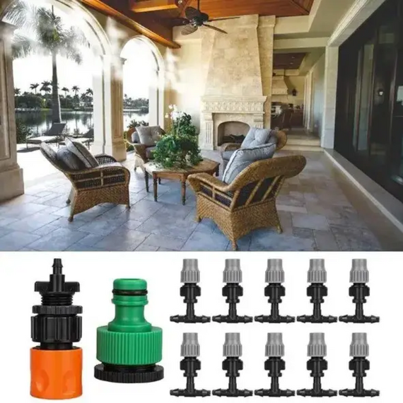 Туманоутворювач садовий 21 м для відкритих майданчиків, альтанок і саду, теплиць, легкий монтаж | Зображення 2