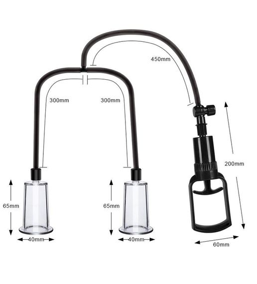 Вакуумна помпа для грудей та сосків Men Powerup Passion Pump Sex Aura | Зображення 5