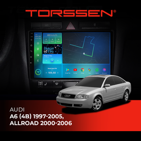 Штатна магнітола Torssen Audi A6 (4B) 97-05 ,Allroad 00-06 NF9 Carplay
