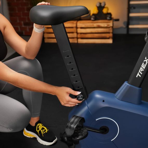 Велотренажер Trex Sport TX-380MB Rigon магнітний темно-синій | Зображення 4