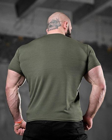 Тактична потоотводна футболка jem олива ВТ1097 | Зображення 4