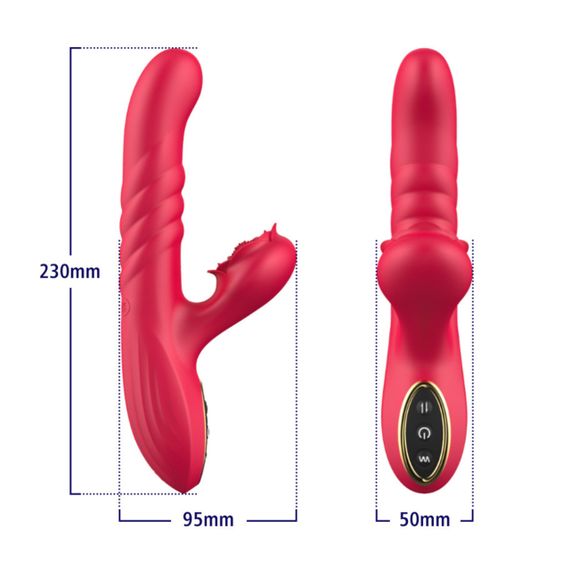 Вибратор - Erospace Sweet Play G-Spot Vibrator With Thrusting A2 Sex Aura | Зображення 9