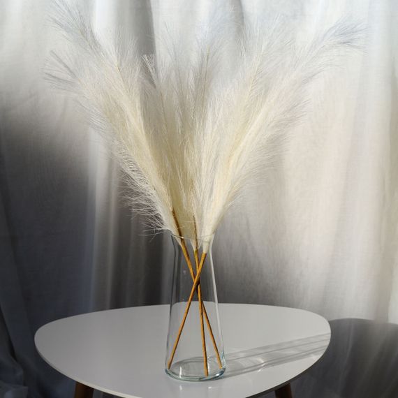 Пампас искусственный 75см 10шт/уп. Цвет: белый SY-14