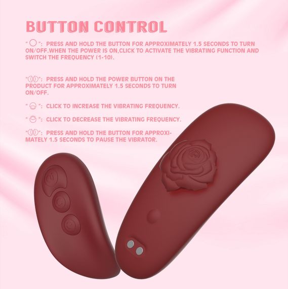 Вибрационный стимулятор в трусики Chisa Kissen Multiflora с пультом, красный Sex Aura | Зображення 8