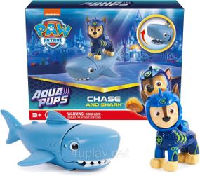 Набір фігурок Щенячий Патруль Аква цуценята Гонщик та акула Оригінал Paw Patrol Aqua Pups Chase and Shark