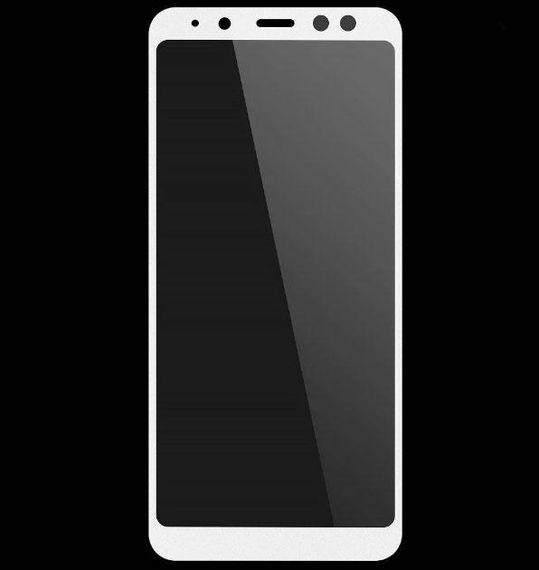 Full Cover захисне скло для Samsung Galaxy A8 Plus 2018 (A730) - White | Зображення 1