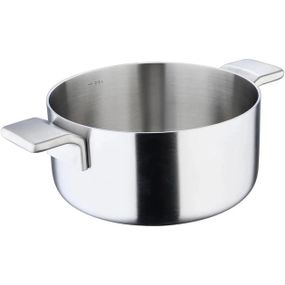 Кастрюля с крышкой MasterРro by alessi BGMP-2215 20 см 2.9 л серая