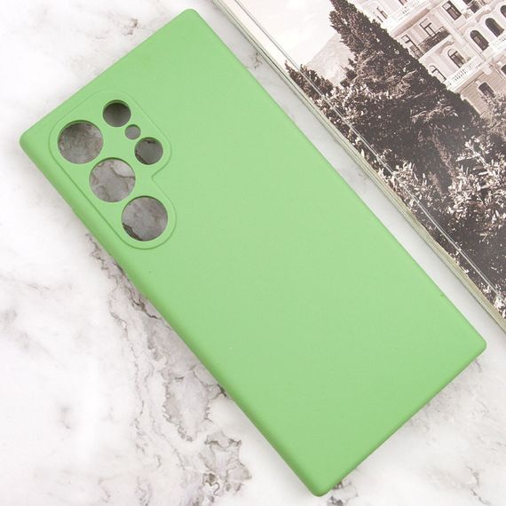 Чехол Silicone Cover Lakshmi Full Camera (AAA) для Samsung Galaxy S24 Ultra Мятный / Mint | Зображення 1